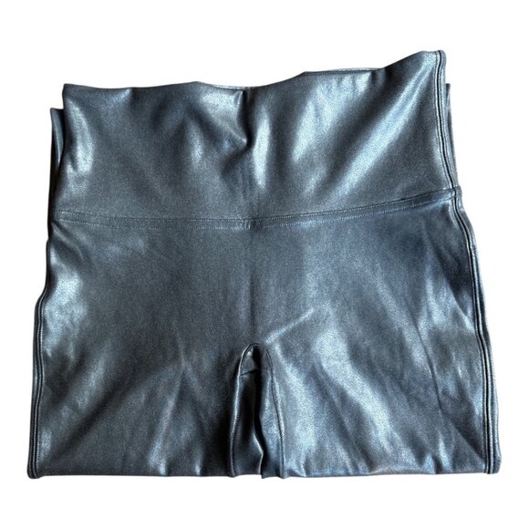SPANX LEATHER LOOK LEGGINGS. SUPER COOL! SIZE M/M - Picture 3 of 6